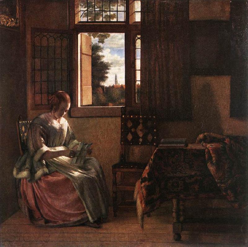HOOCH, Pieter de Woman Reading a Letter s